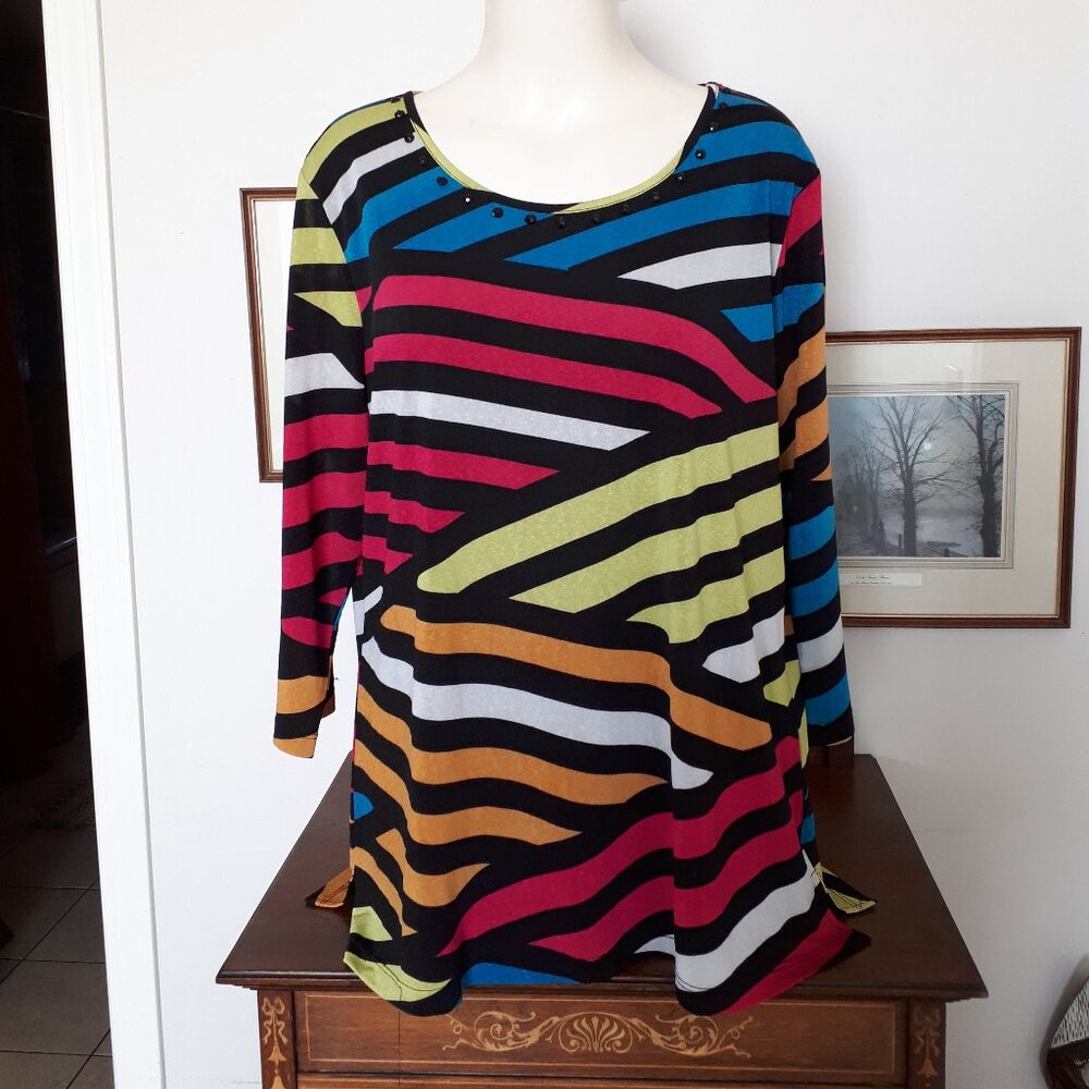 Top by KerryBrooke in Sz. Large - Colorful stripes